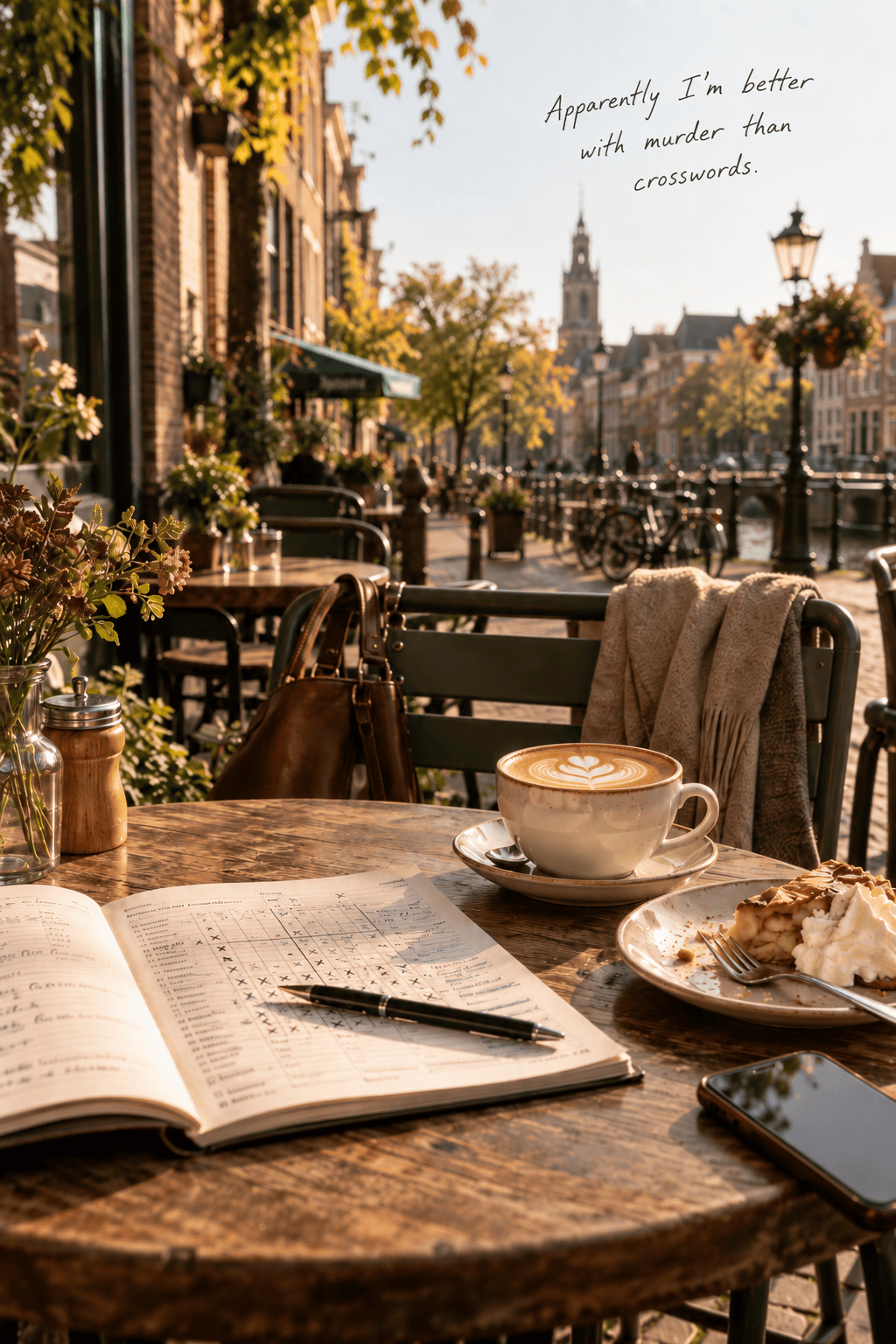 A latte and a fictional&nbsp;murder